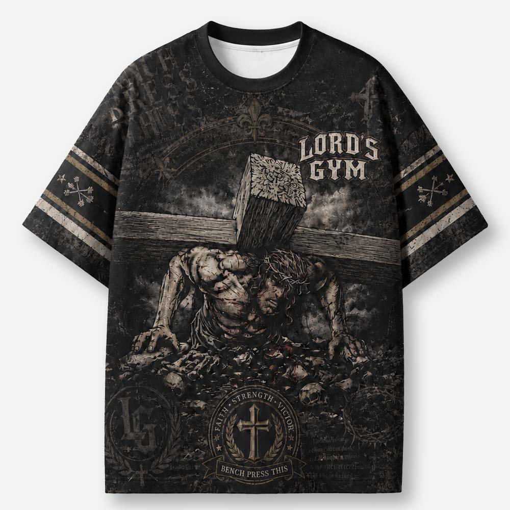 Bench Press Eco Oversized Graphic Tees · GRS Certified