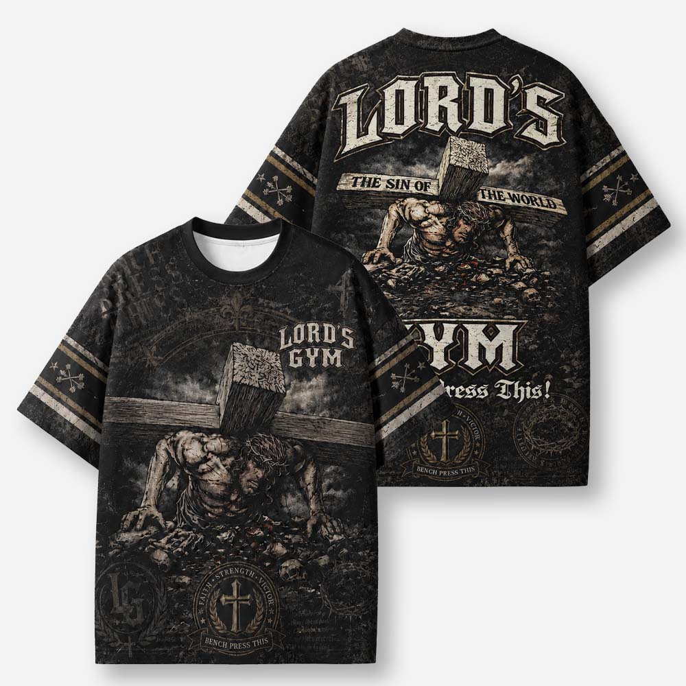 Bench Press Eco Oversized Graphic Tees · GRS Certified