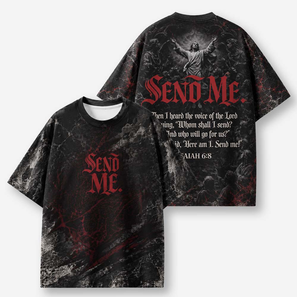 Send Me Eco Oversized Graphic Tees · GRS Certified