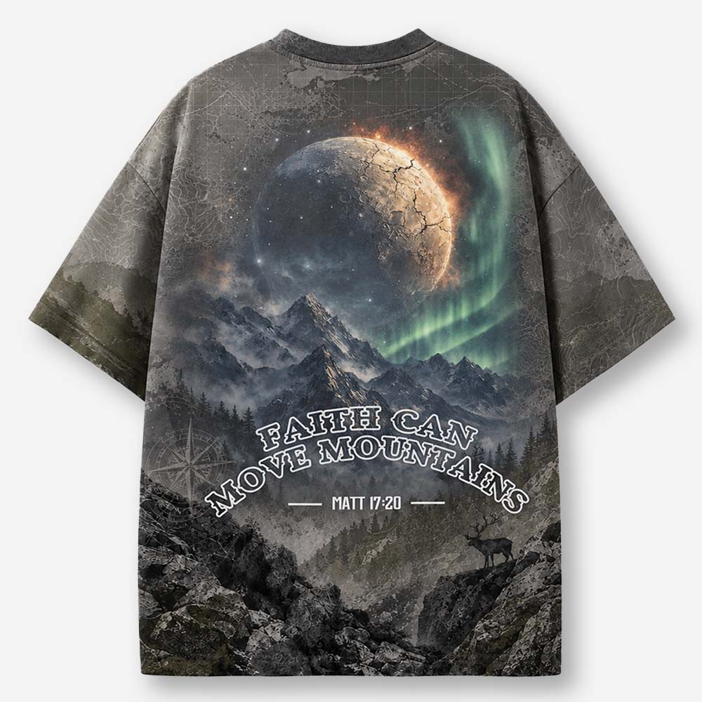 Move Mountains Eco Oversized Graphic Tees · GRS Certified