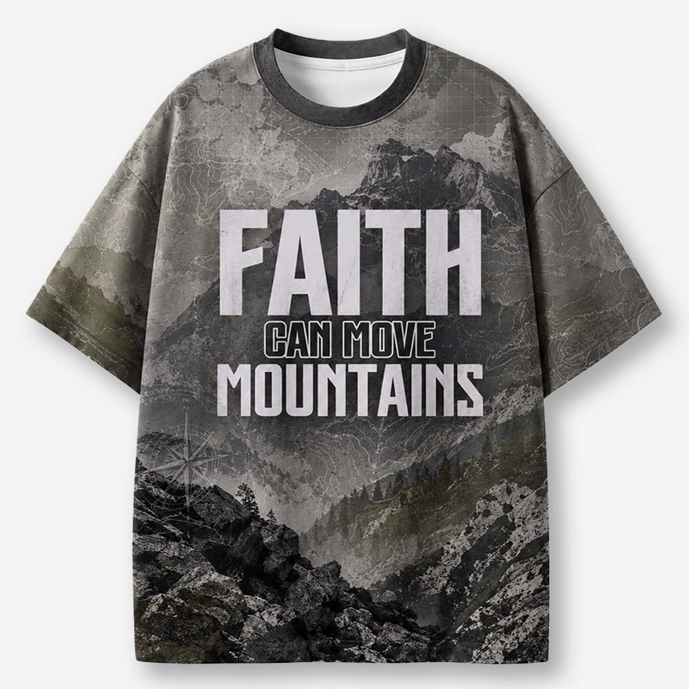 Move Mountains Eco Oversized Graphic Tees · GRS Certified