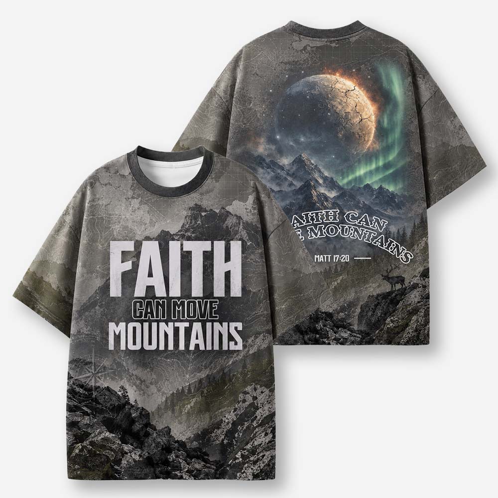 Move Mountains Eco Oversized Graphic Tees · GRS Certified