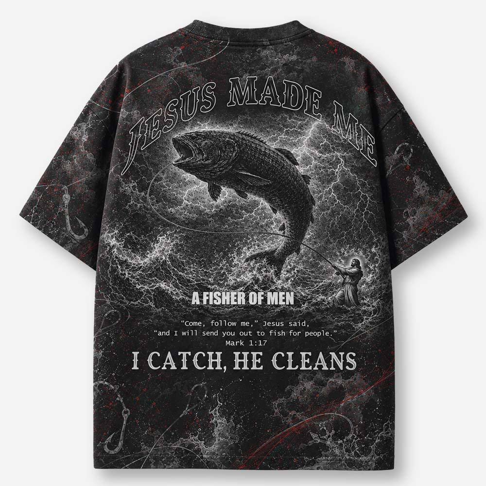 Fisherman Eco Oversized Graphic Tees · GRS Certified