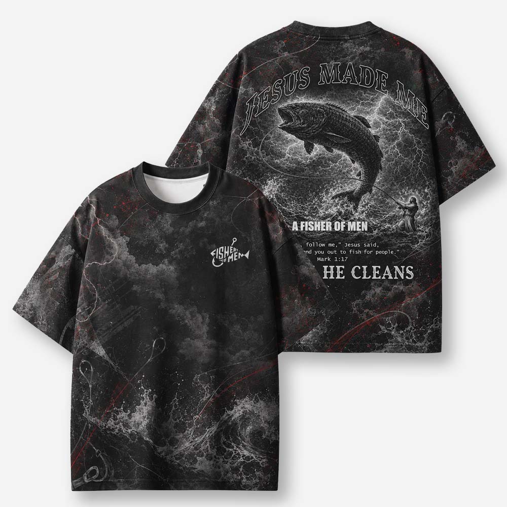 Fisherman Eco Oversized Graphic Tees · GRS Certified