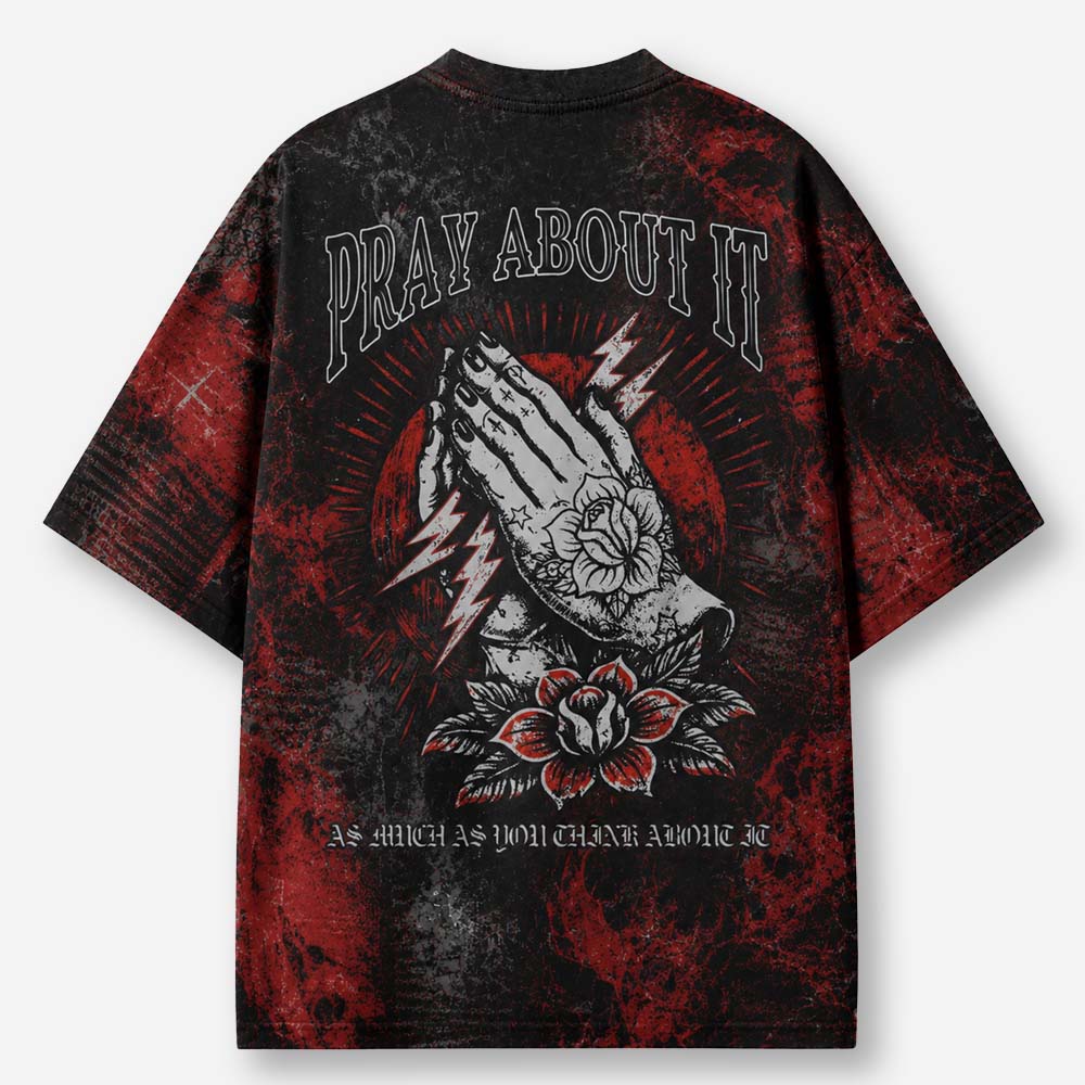 Rose Hands Eco Oversized Graphic Tees · GRS Certified