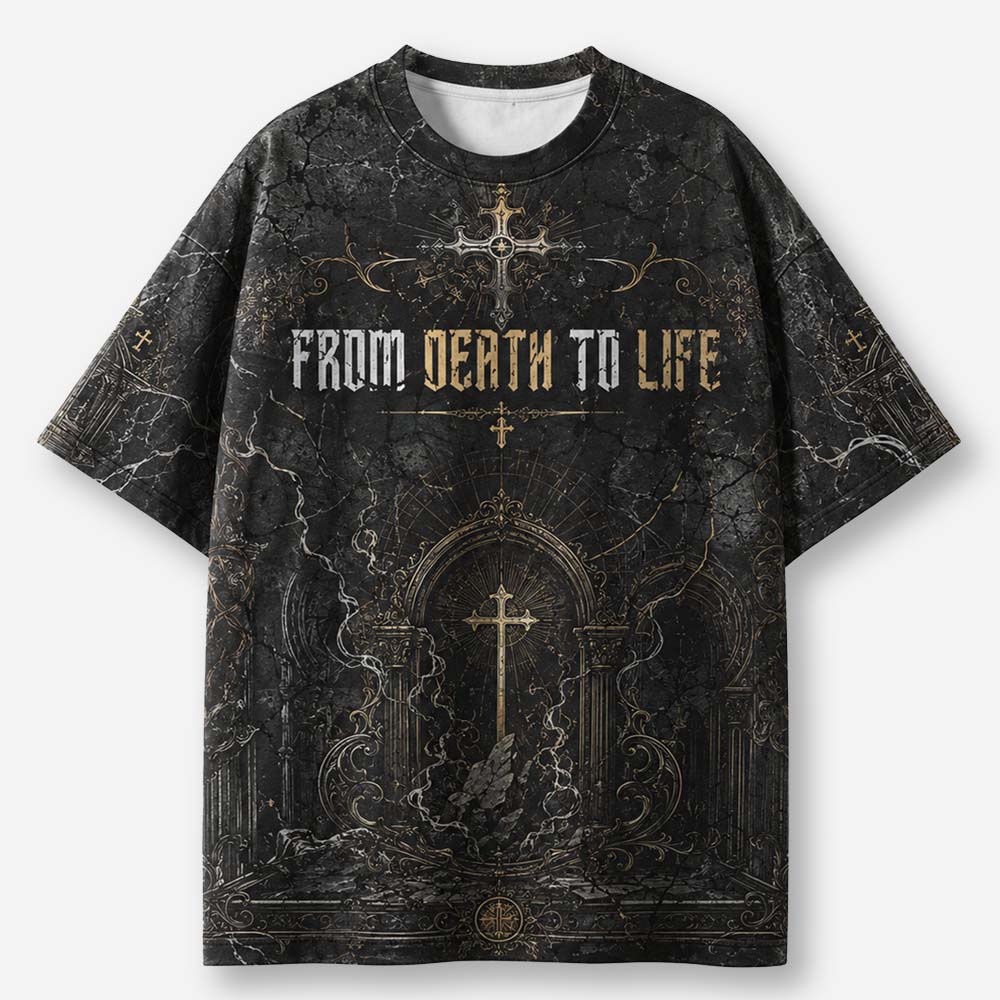 Hourglass Passage Eco Oversized Graphic Tees · GRS Certified