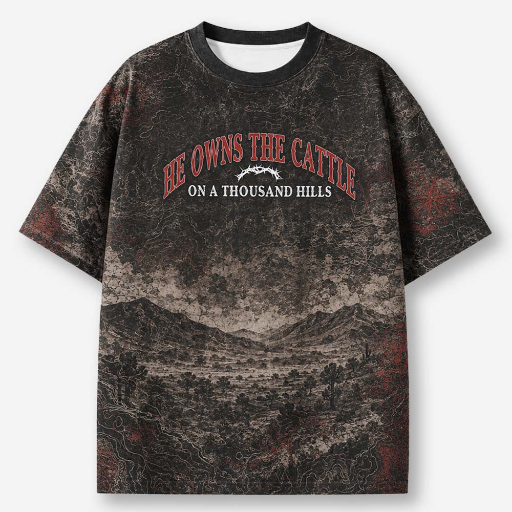 The Cattle Eco Oversized Graphic Tees · GRS Certified