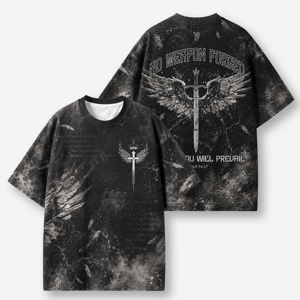 Winged Sword Eco Oversized Graphic Tees · GRS Certified