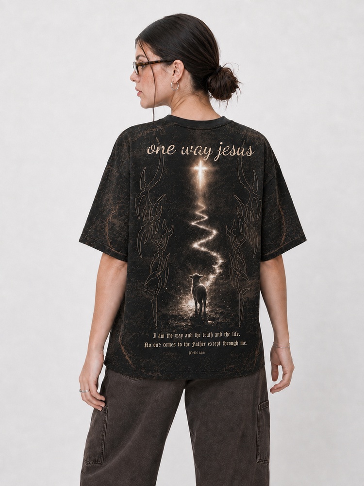 Light Path Eco Oversized Graphic Tees · GRS Certified