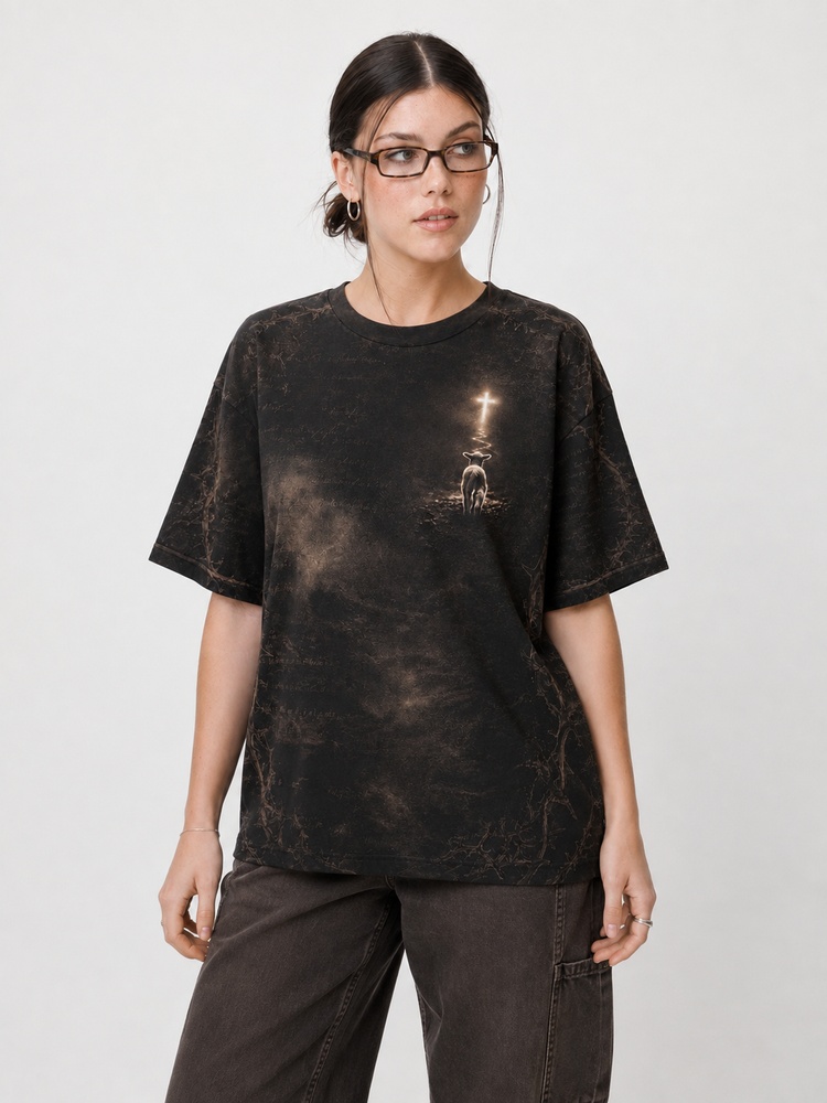 Light Path Eco Oversized Graphic Tees · GRS Certified