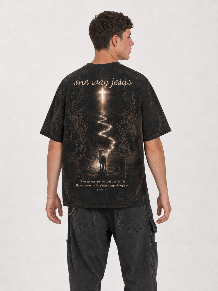 Light Path Eco Oversized Graphic Tees · GRS Certified