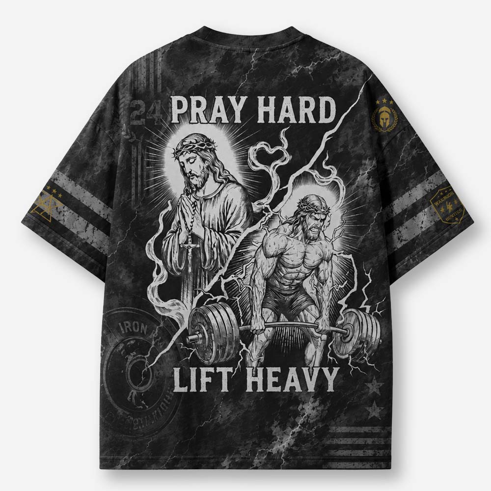 Lift Heavy Eco Oversized Graphic Tees · GRS Certified