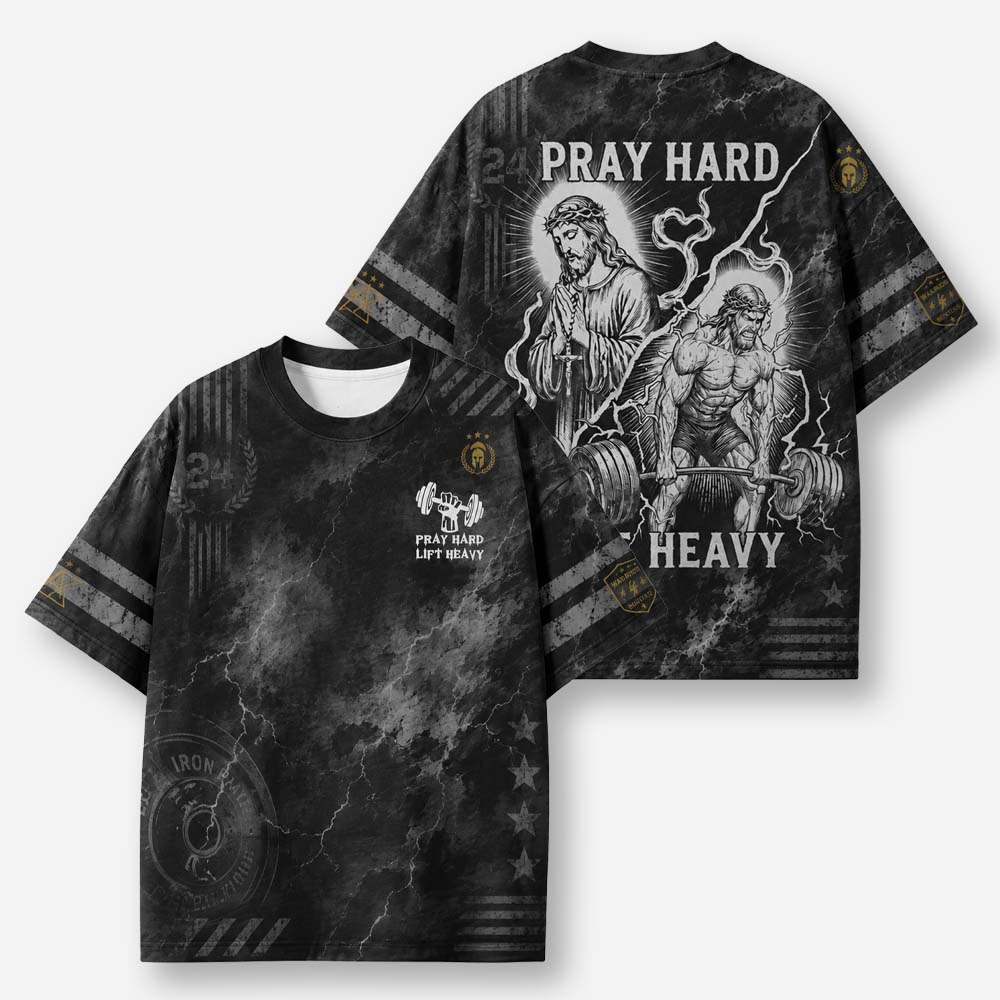 Lift Heavy Eco Oversized Graphic Tees · GRS Certified