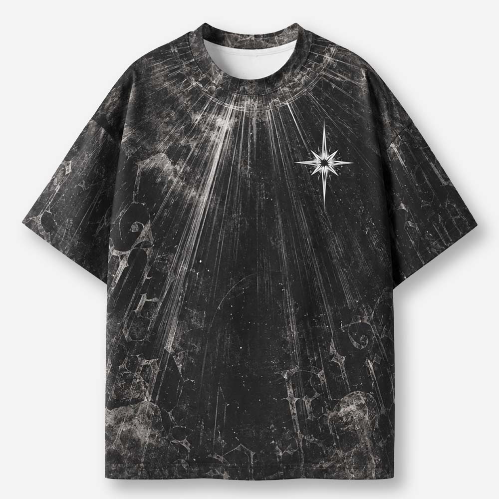 Bright Morning Star Eco Oversized Graphic Tees · GRS Certified