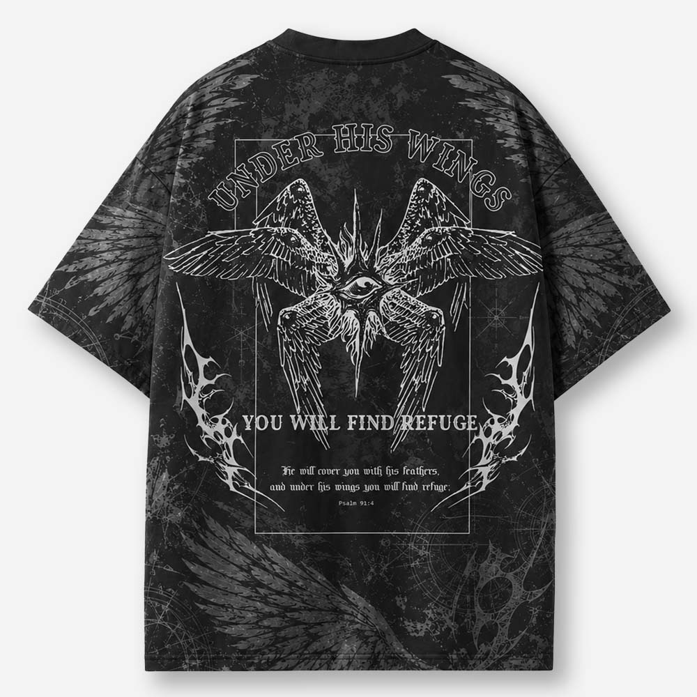 Eye Wings Eco Oversized Graphic Tees · GRS Certified