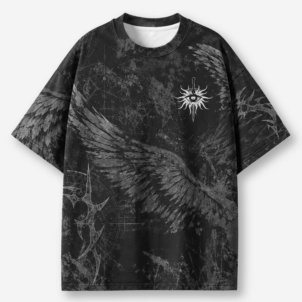 Eye Wings Eco Oversized Graphic Tees · GRS Certified