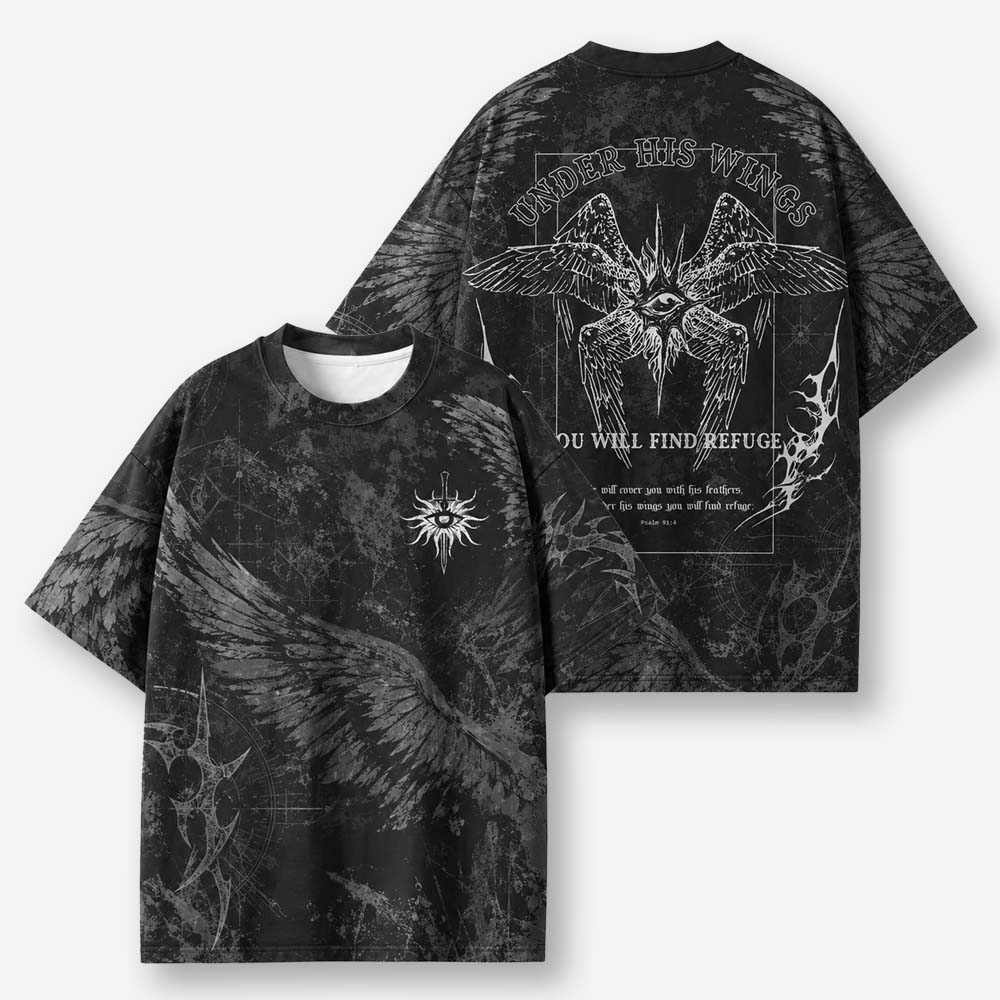 Eye Wings Eco Oversized Graphic Tees · GRS Certified
