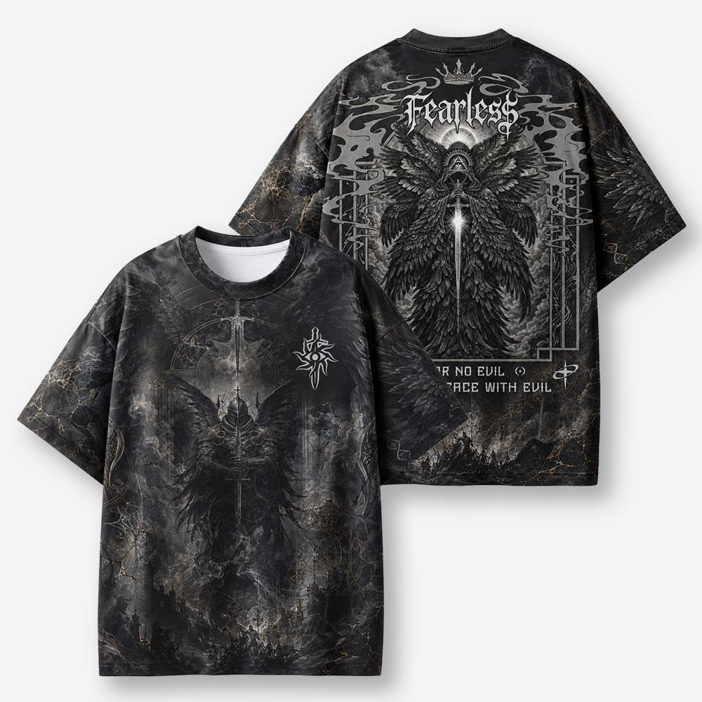 Fearless Eco Oversized Graphic Tees · GRS Certified