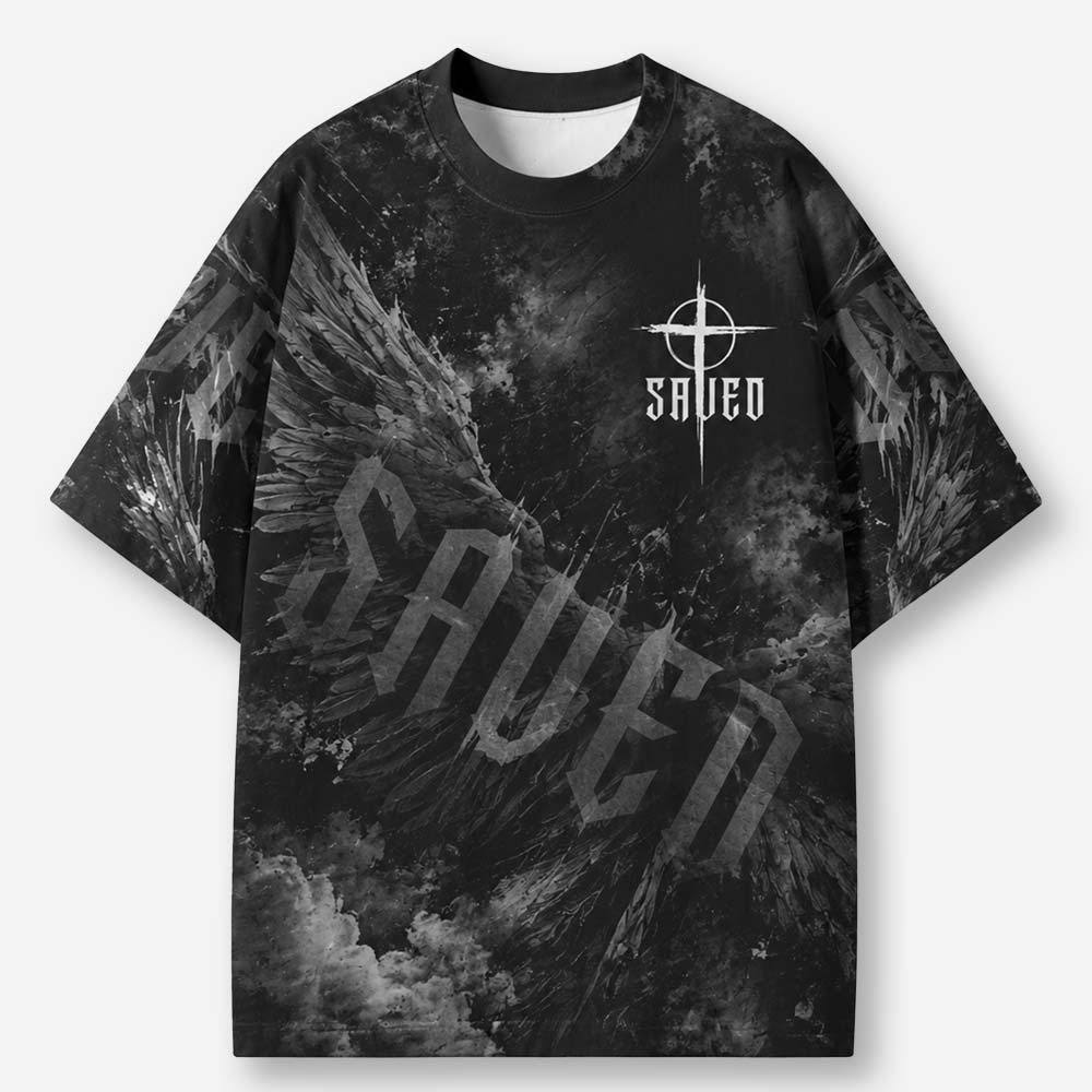 Angel Eco Oversized Graphic Tees · GRS Certified