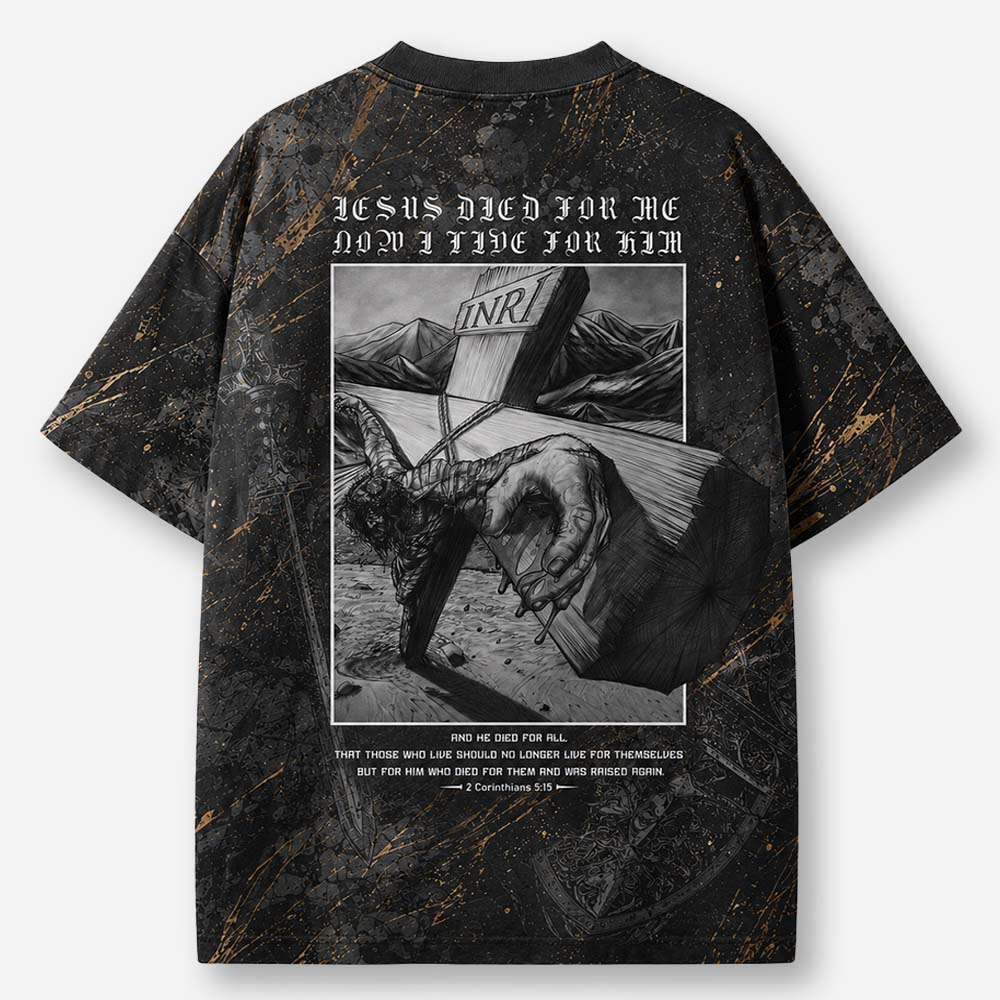 Live For More Eco Oversized Graphic Tees · GRS Certified