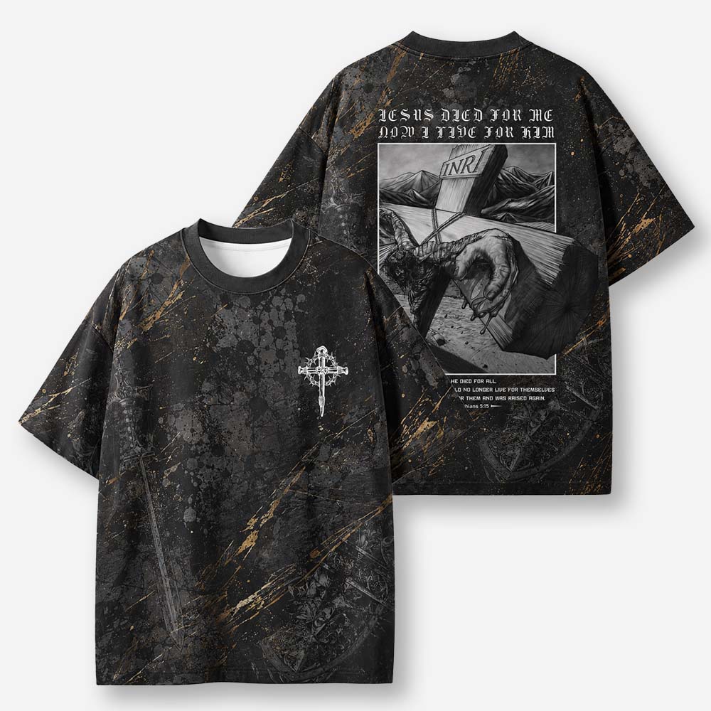 Live For More Eco Oversized Graphic Tees · GRS Certified