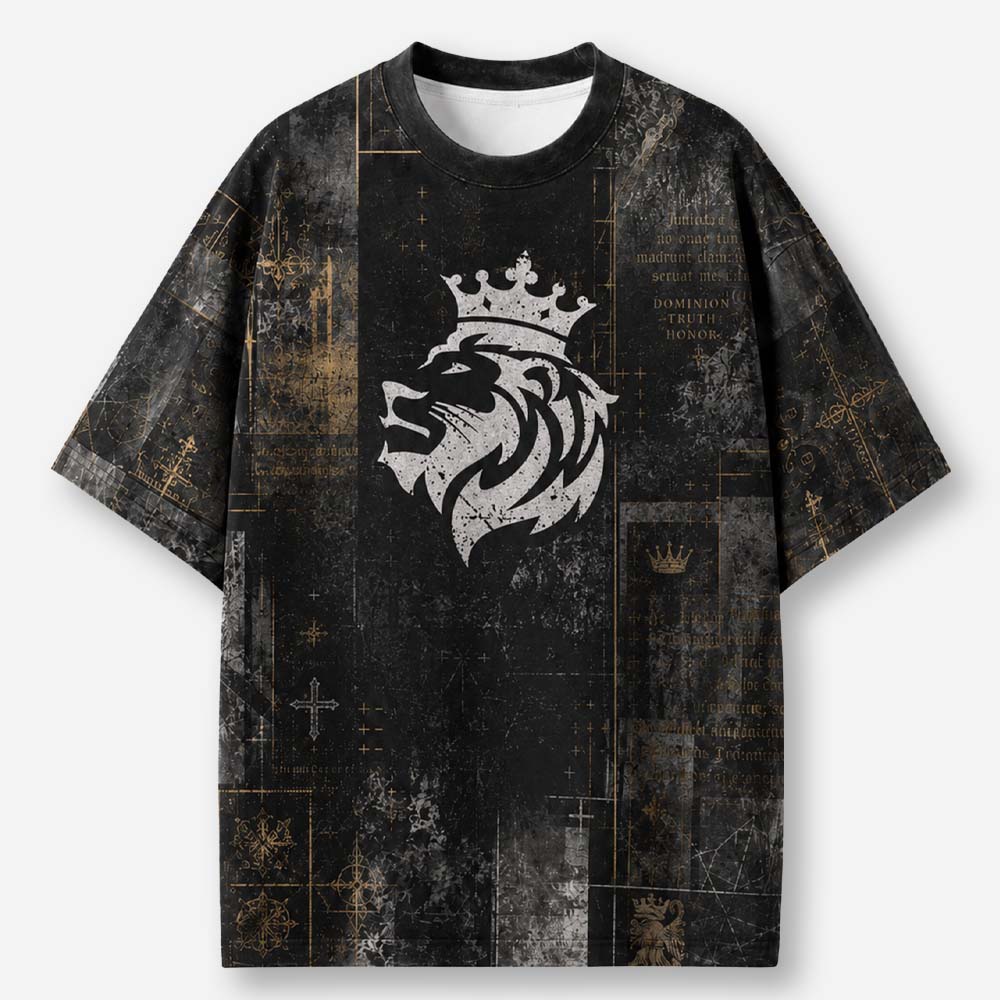 Strong and Courageous Eco Oversized Graphic Tees · GRS Certified