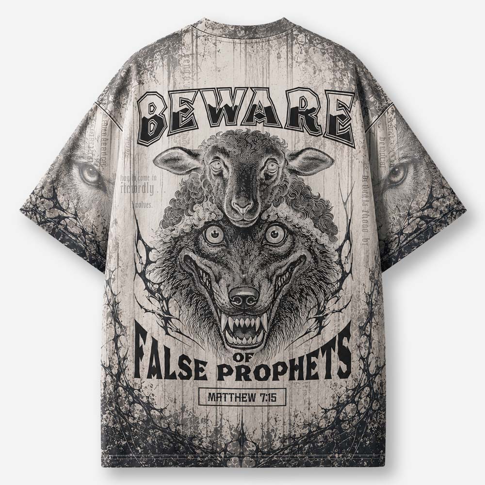 Wolf and Sheep All-Over Print T-Shirt