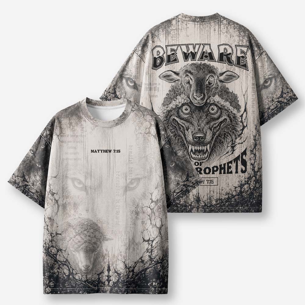 Wolf and Sheep All-Over Print T-Shirt