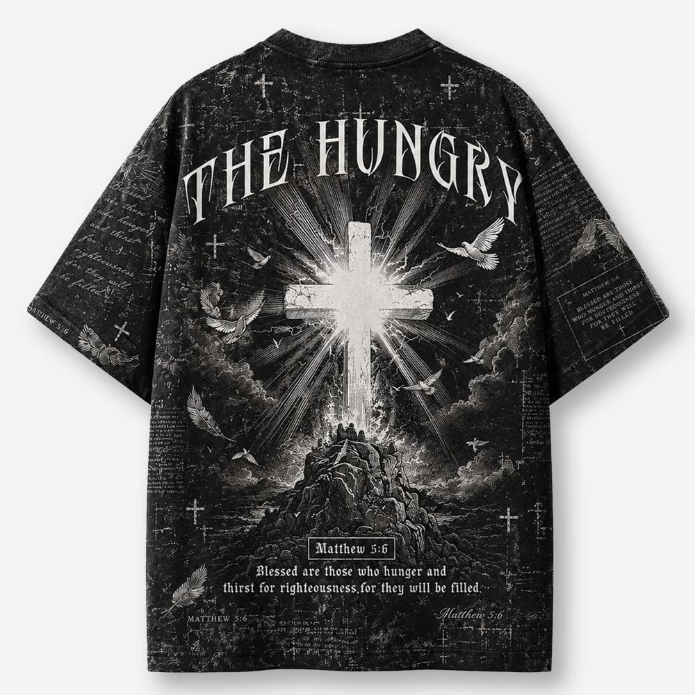 The Hungry Eco Oversized Graphic Tees · GRS Certified