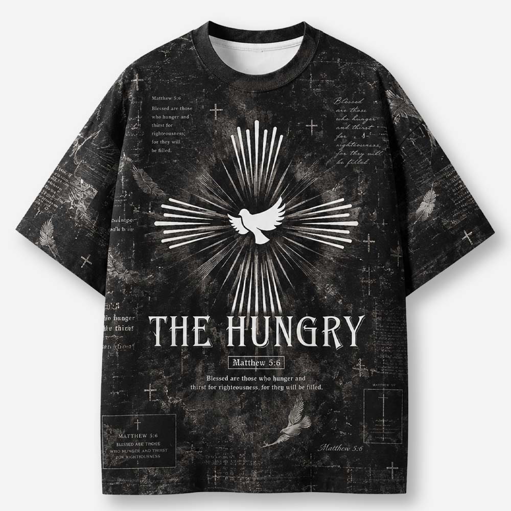 The Hungry Eco Oversized Graphic Tees · GRS Certified