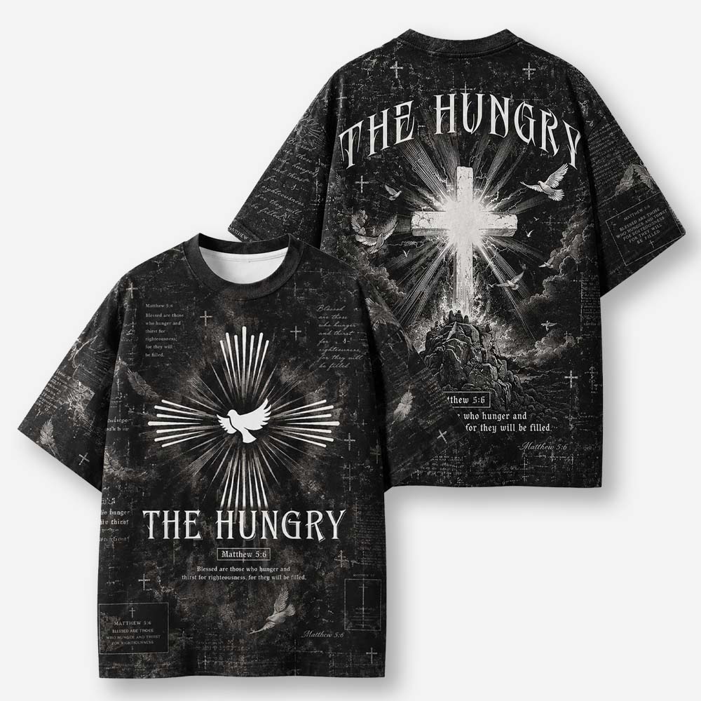The Hungry Eco Oversized Graphic Tees · GRS Certified