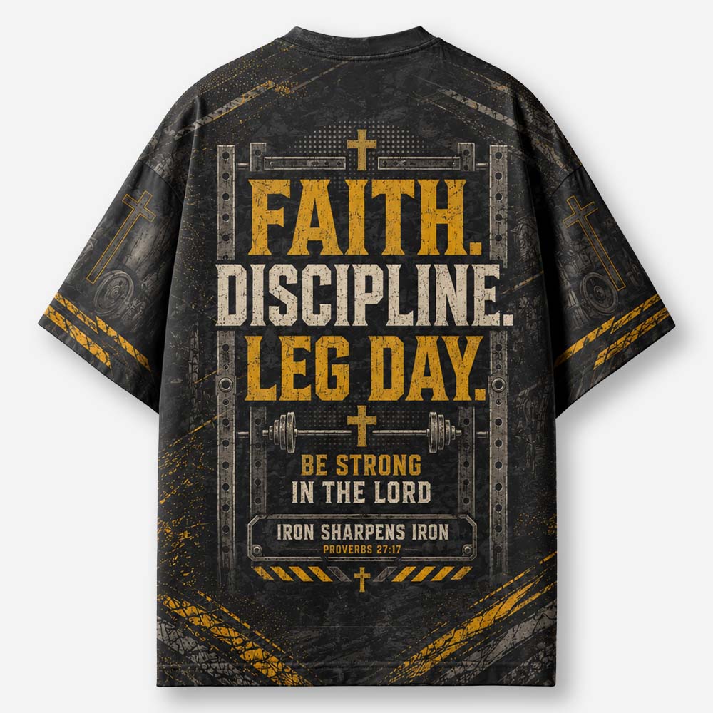 Leg Day Eco Oversized Graphic Tees · GRS Certified