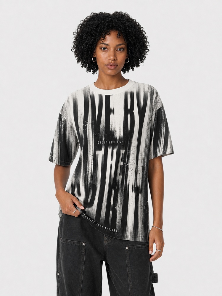 Kill The Flesh Eco Oversized Graphic Tees · GRS Certified