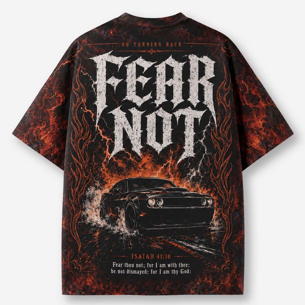 Fear Not Eco Oversized Graphic Tees · GRS Certified