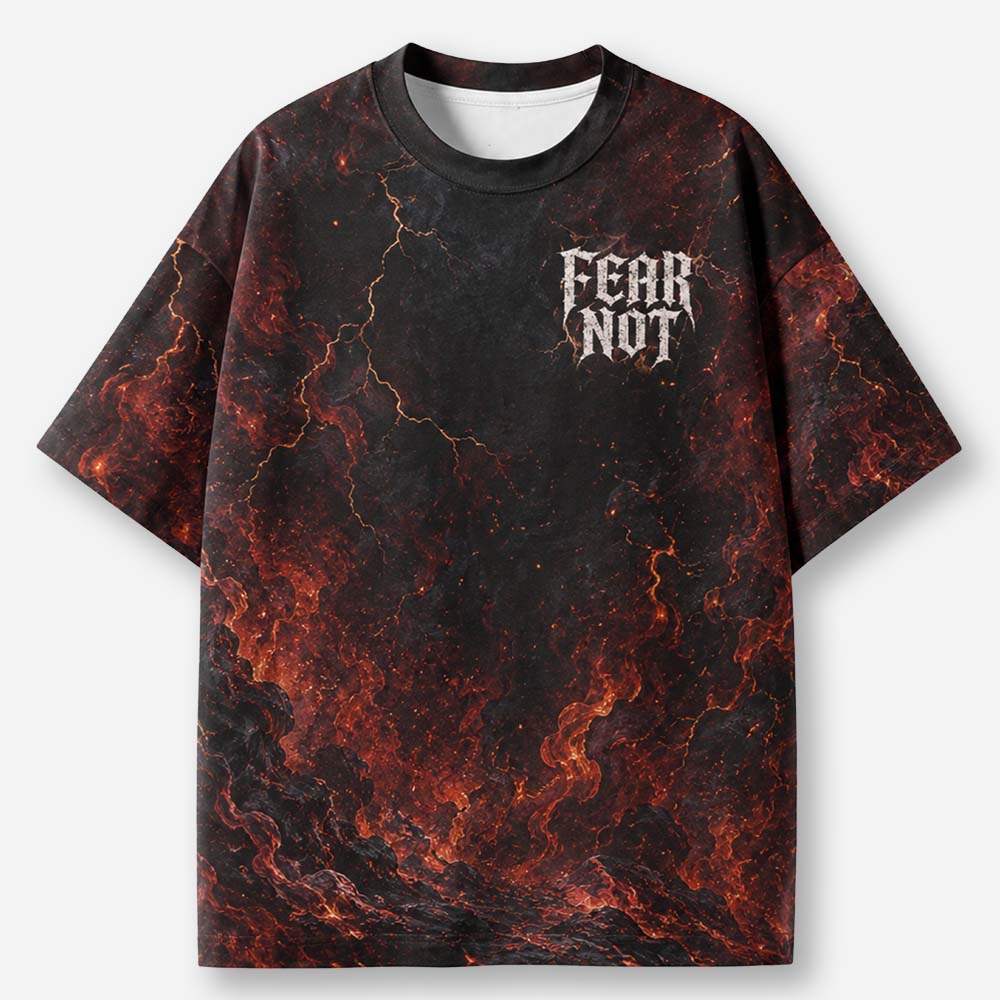 Fear Not Eco Oversized Graphic Tees · GRS Certified