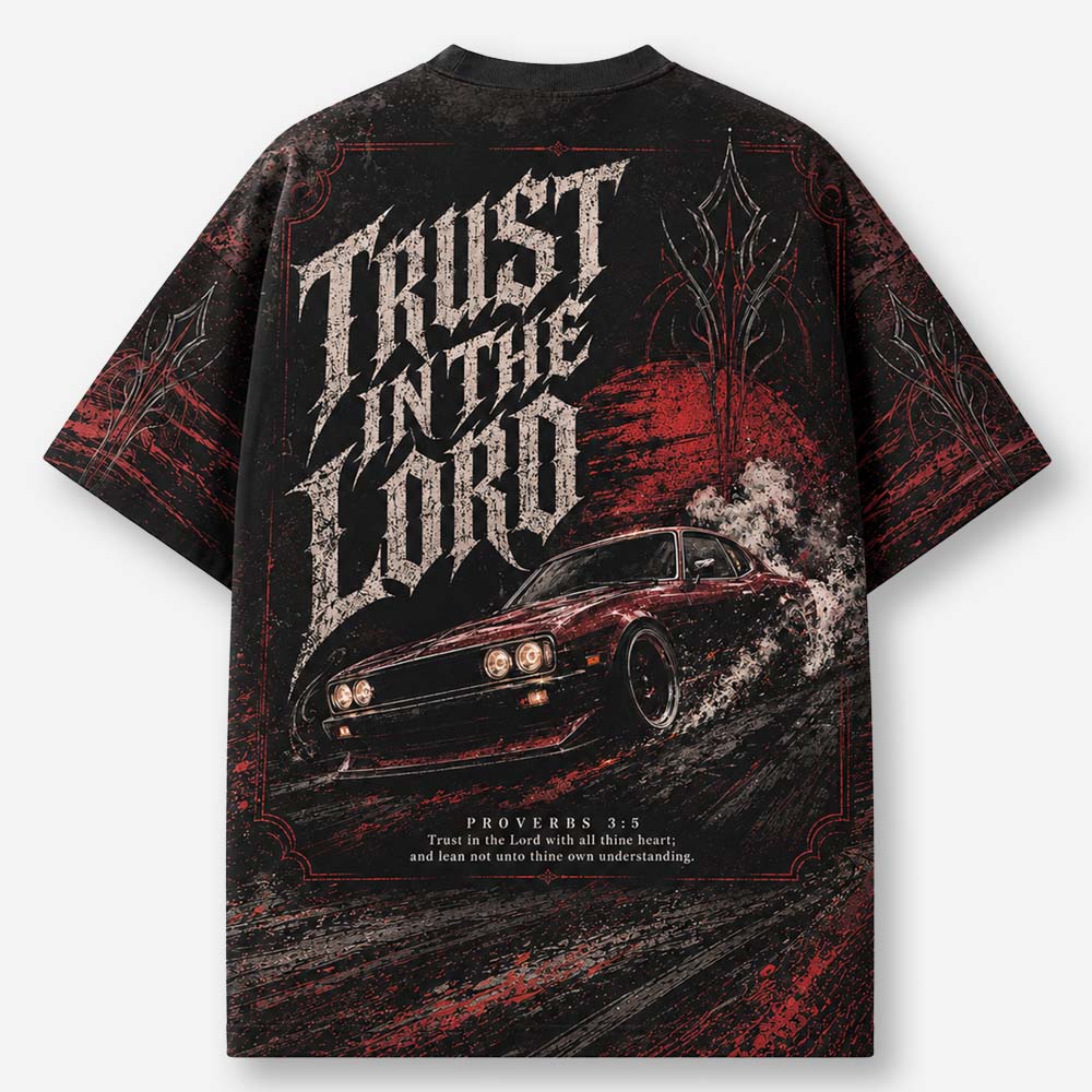 Trust Ride Eco Oversized Graphic Tees · GRS Certified