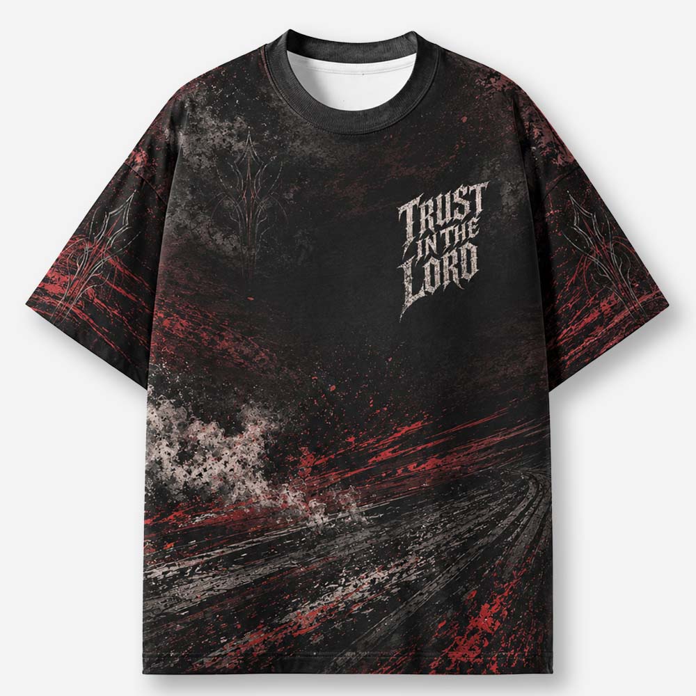 Trust Ride Eco Oversized Graphic Tees · GRS Certified