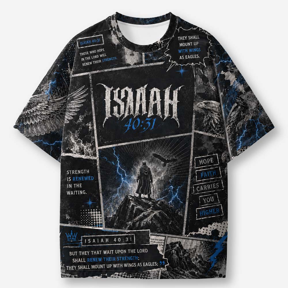 Soaring Eagle Eco Oversized Graphic Tees · GRS Certified