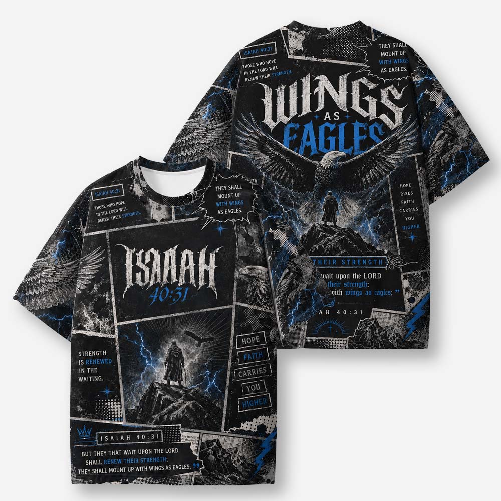 Soaring Eagle Eco Oversized Graphic Tees · GRS Certified