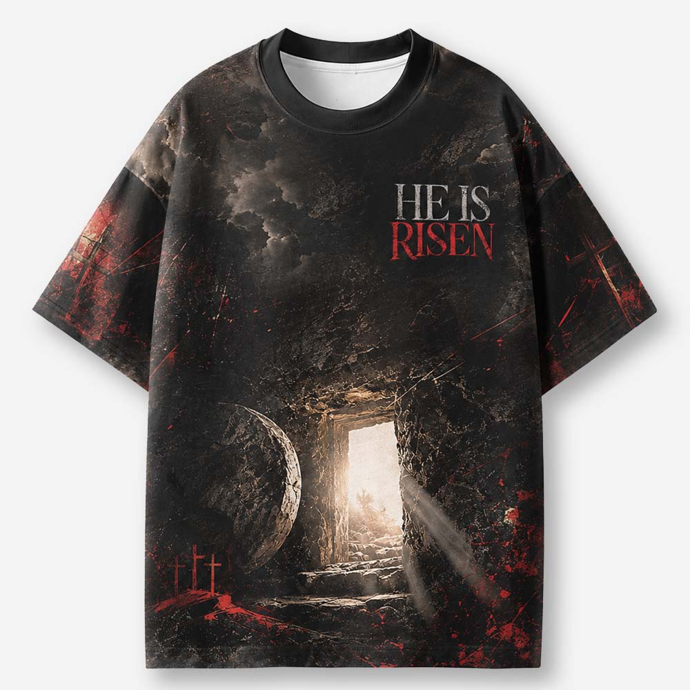 Open Tomb Eco Oversized Graphic Tees · GRS Certified