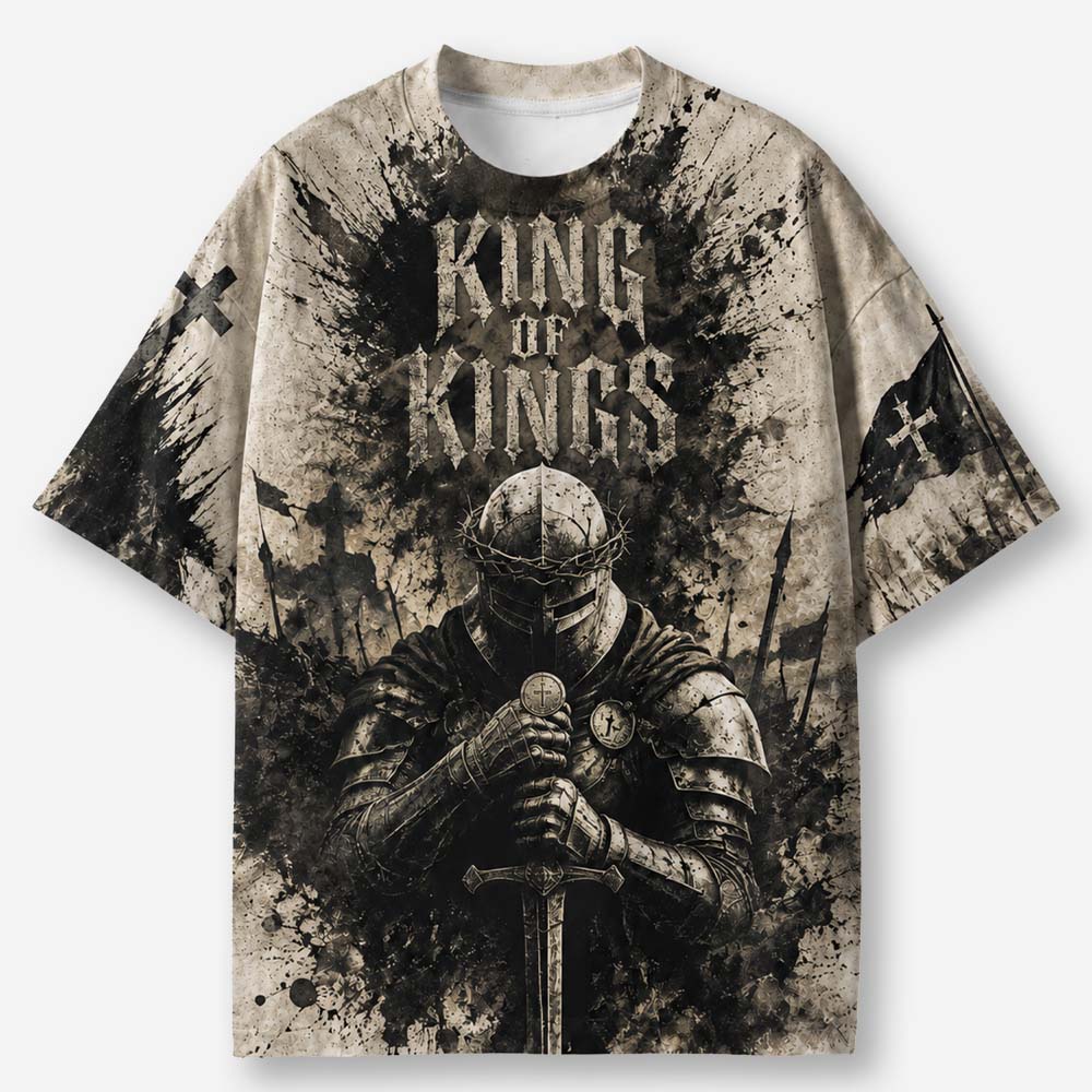 Crowned Lion Eco Oversized Graphic Tees · GRS Certified