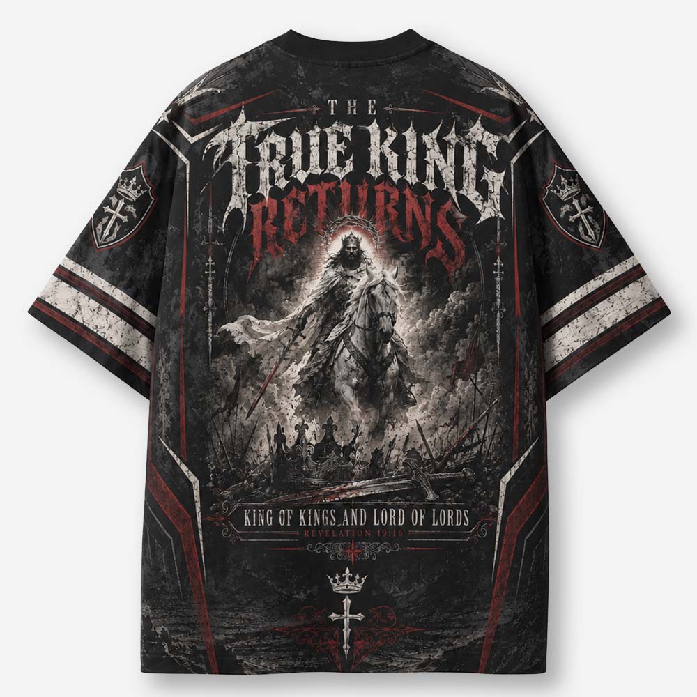 Crowned Rider Eco Oversized Graphic Tees · GRS Certified