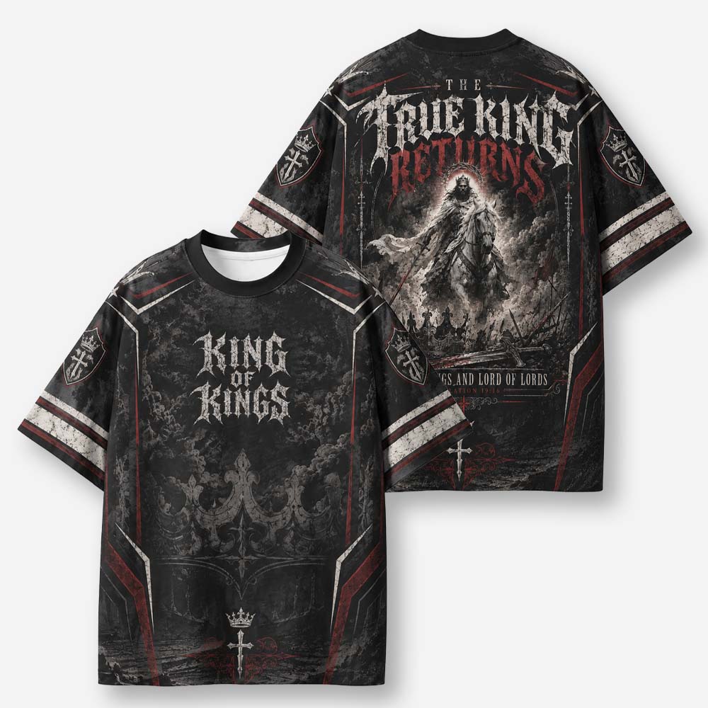 Crowned Rider Eco Oversized Graphic Tees · GRS Certified