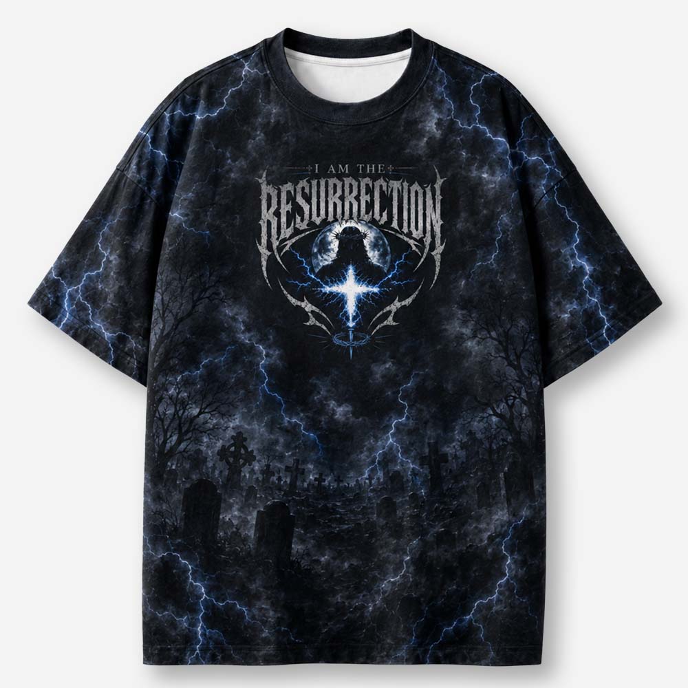 Rising Light Eco Oversized Graphic Tees · GRS Certified