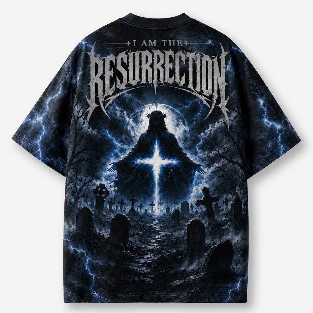 Rising Light Eco Oversized Graphic Tees · GRS Certified