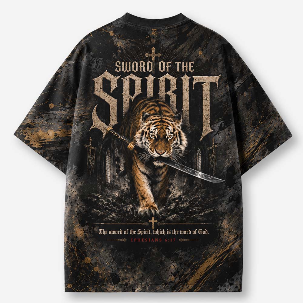 Tiger Sword Eco Oversized Graphic Tees · GRS Certified