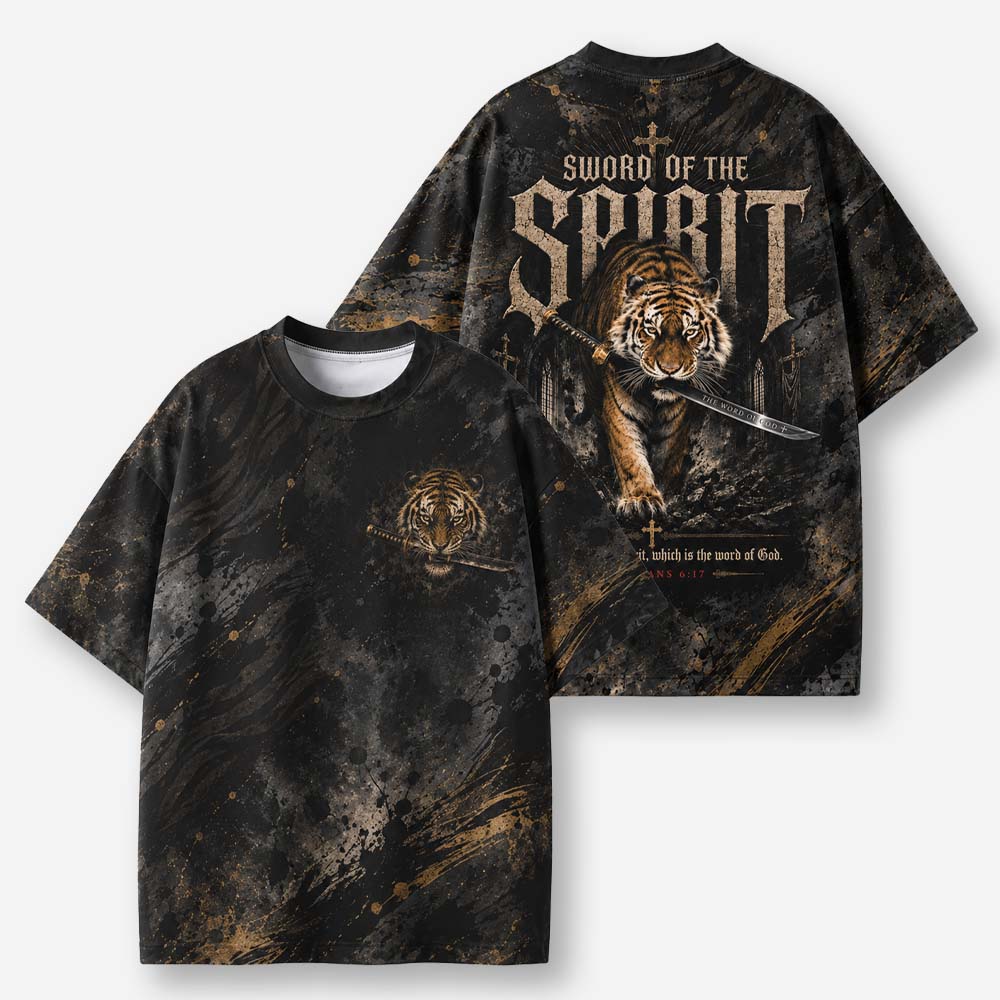 Tiger Sword Eco Oversized Graphic Tees · GRS Certified