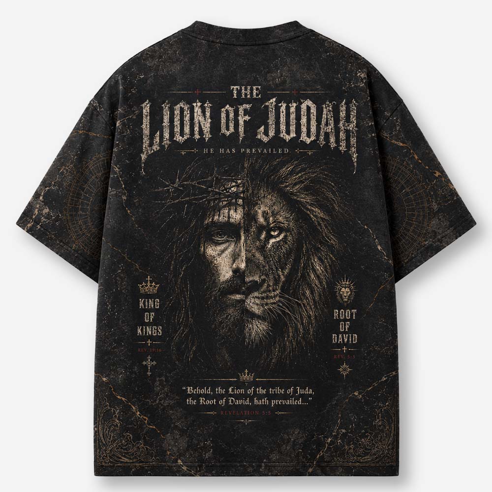 Crowned Lion Eco Oversized Graphic Tees · GRS Certified