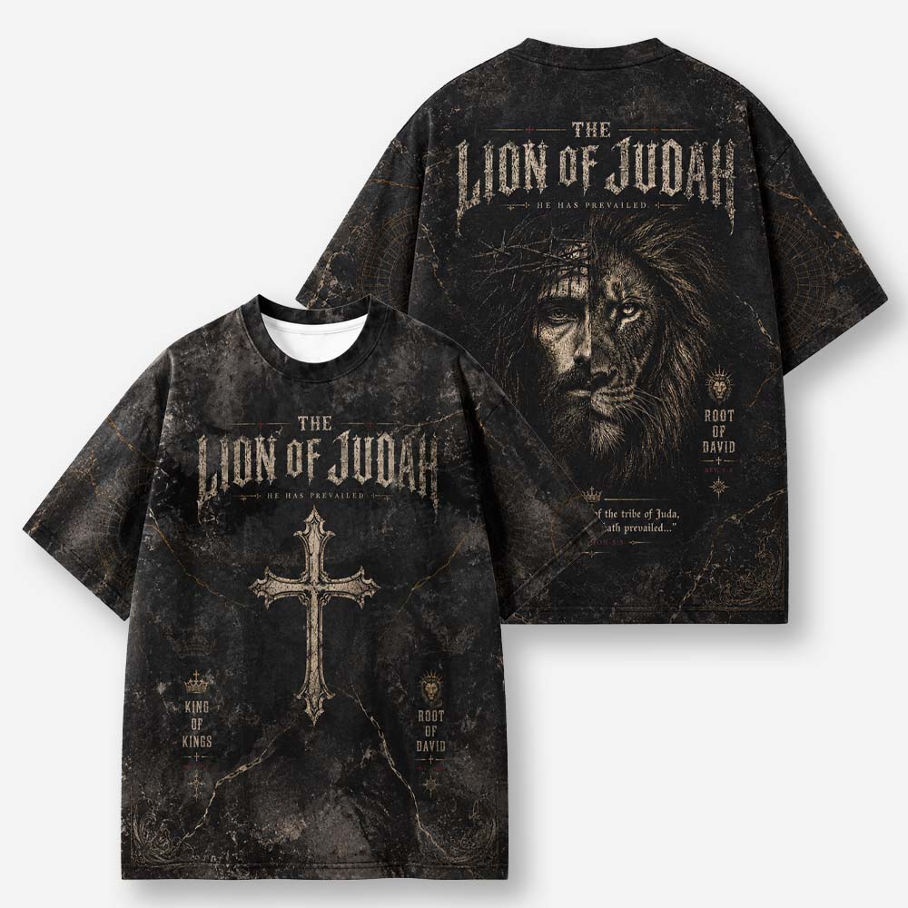 Crowned Lion Eco Oversized Graphic Tees · GRS Certified