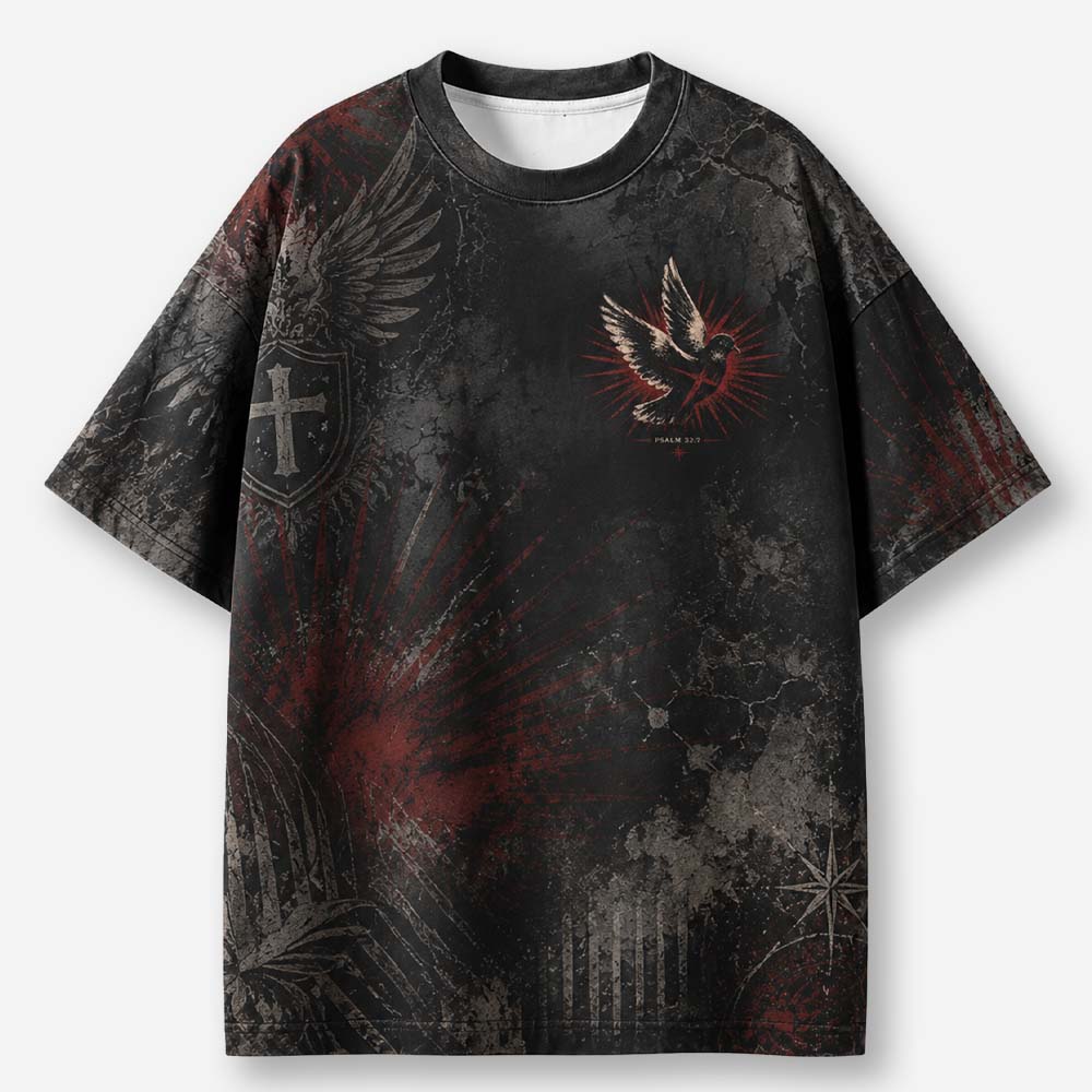 Rescue Dove Eco Oversized Graphic Tees · GRS Certified